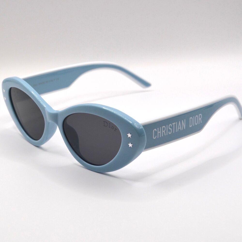 Christian Dior Women Cat Eye Sunglasses | Light Blue | New | No Box | No Tags